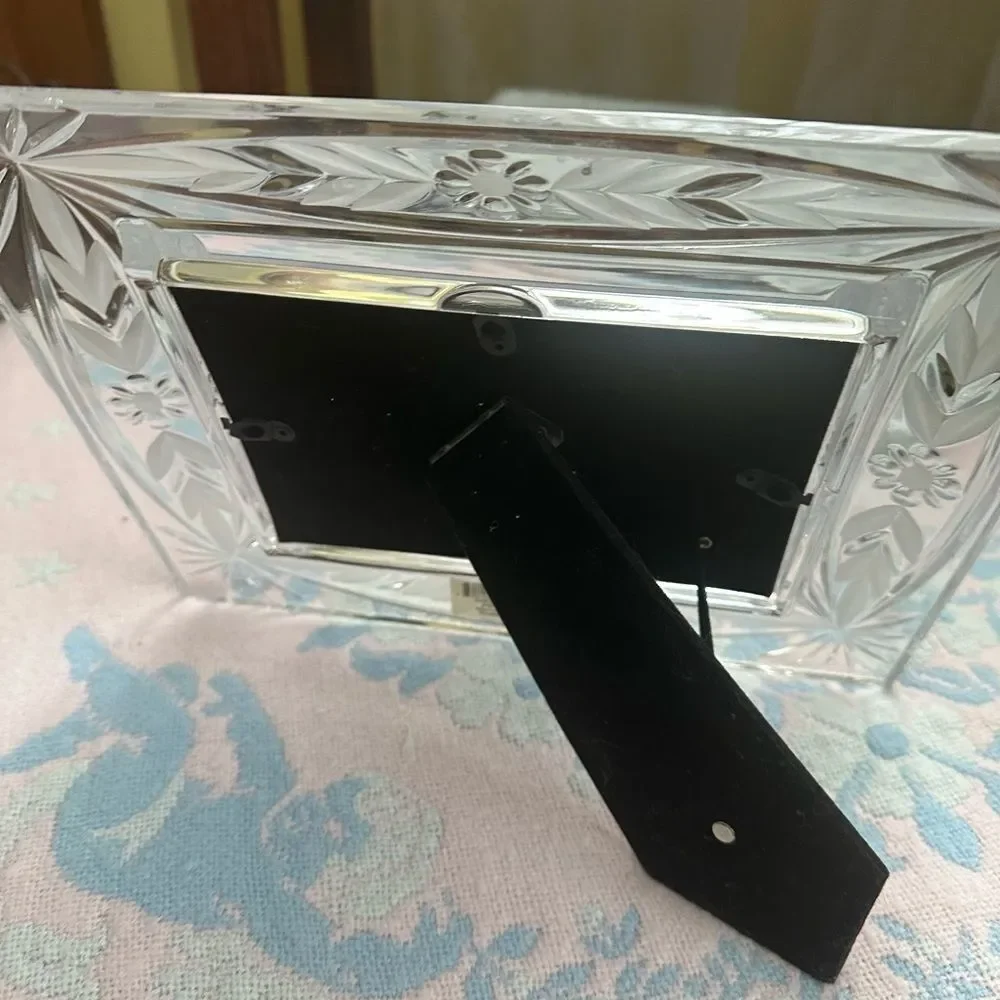 *Mikasa* Full Lead Crystal Photo Frame - Holds 5x7”